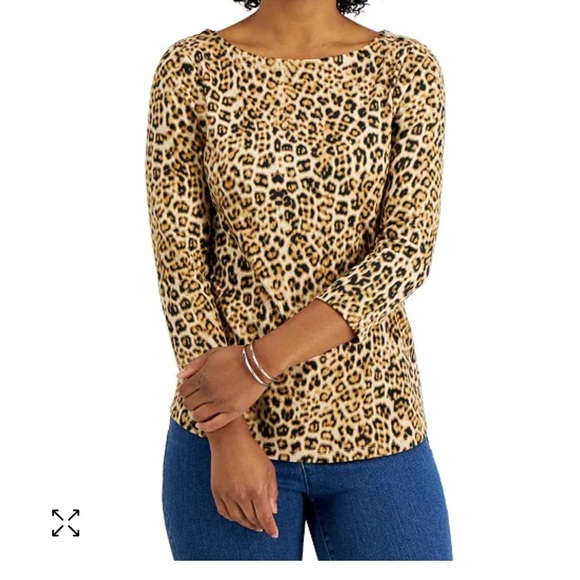 JONES NEW YORK CHEETAH SIZE MED - Picture 1 of 6